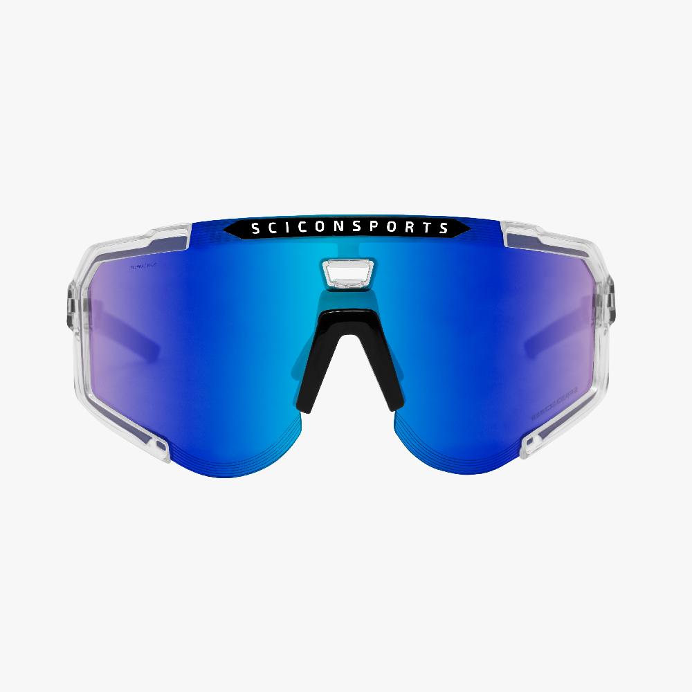 Scicon Occhiali Sportivi Aeroscope Cristallo/Blu In Linea