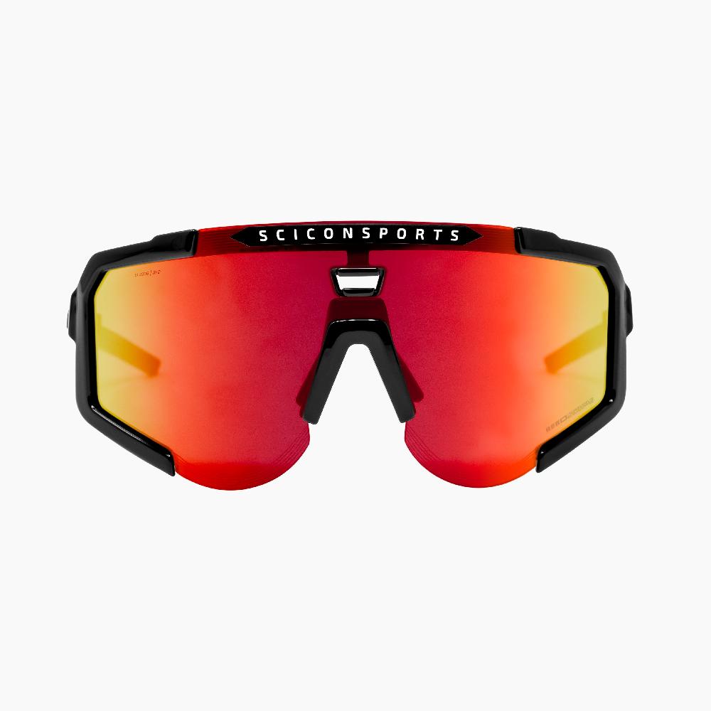 Scicon Occhiali Sportivi Aeroscope Nero/Rosso Qualità