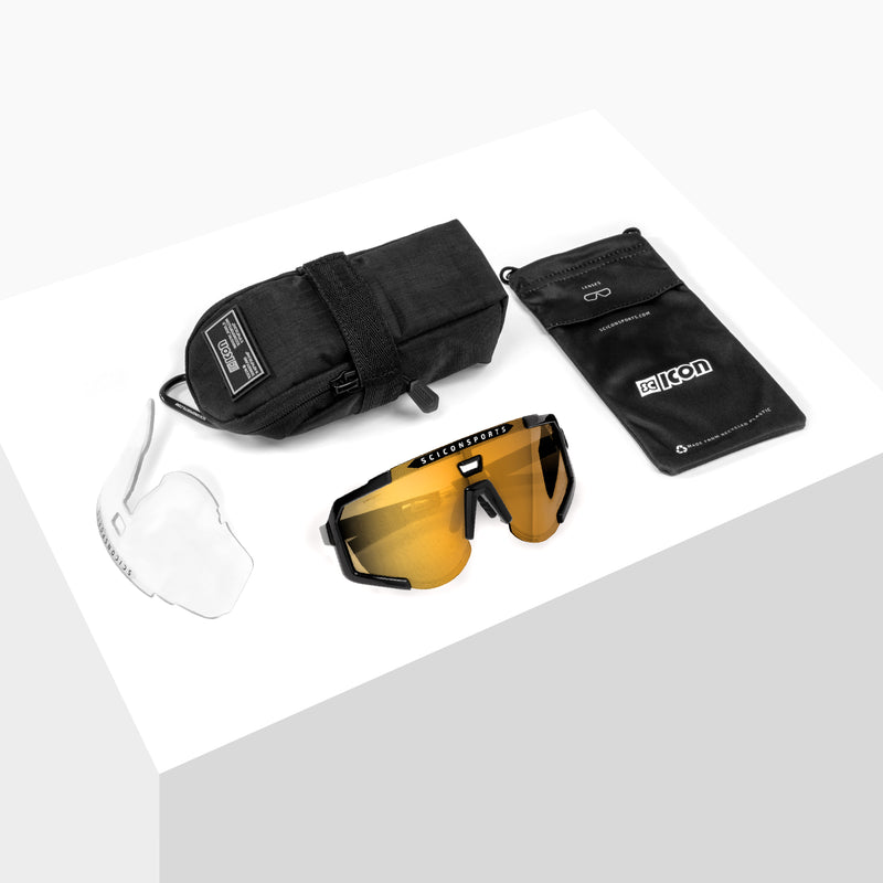 Scicon Occhiali Sportivi Aeroscope Nero/Bronzo Spedizione Gratuita
