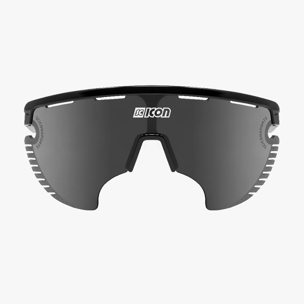 Scicon Occhiali Sportivi Aerowing Lamon Nera/Lente Argento Specchiata Consegna Veloce