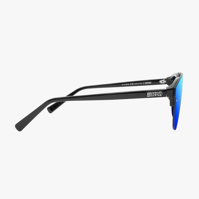 Scicon Occhiali da sole Cover Montatura Nera Lenti Blu Pezzi Unici