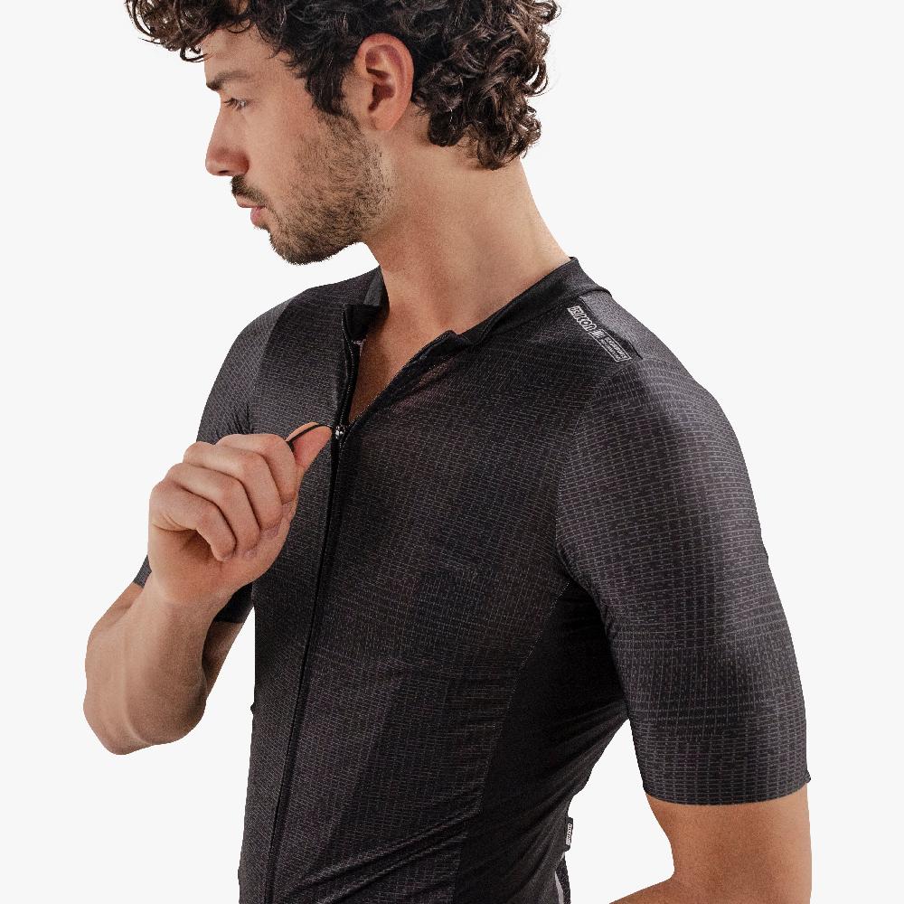 Scicon Maglia Ciclismo 9.5- X-Over Nera Saldi Di Fabbrica
