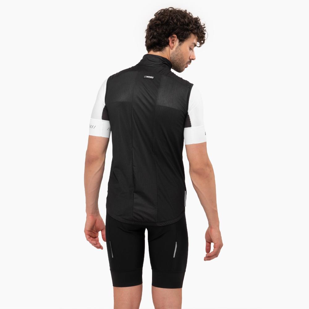 Scicon Gilet Antivento Ciclismo Nero Sottocosto