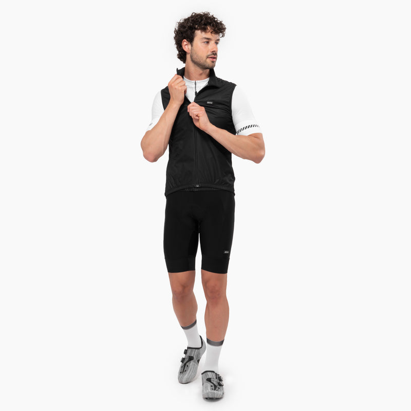 Scicon Gilet Antivento Ciclismo Nero Sottocosto