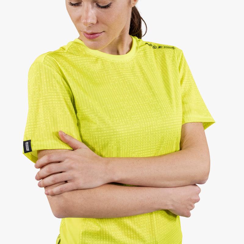 Scicon T-shirt Tecnica X-Over Gialla Fluorescente Convenienza