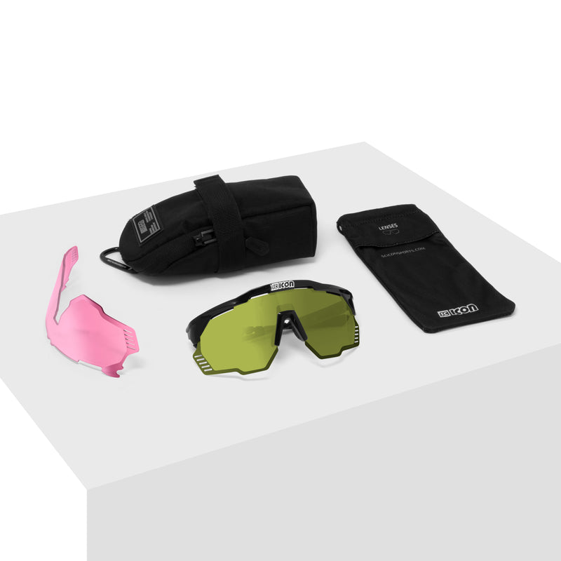 Scicon Occhiali Sportivi Aeroshade Kunken Cristallo/Verde Nuovo