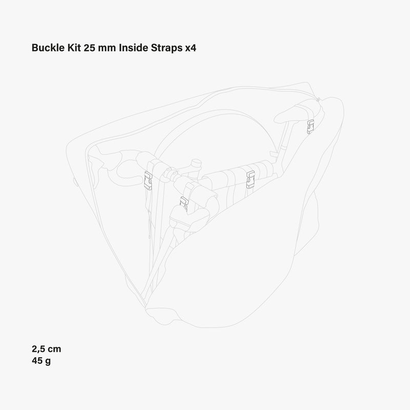 Scicon Fibbia 25 mm cinghia borsa Aerocomfort 3.0 Prezzo Ridotto