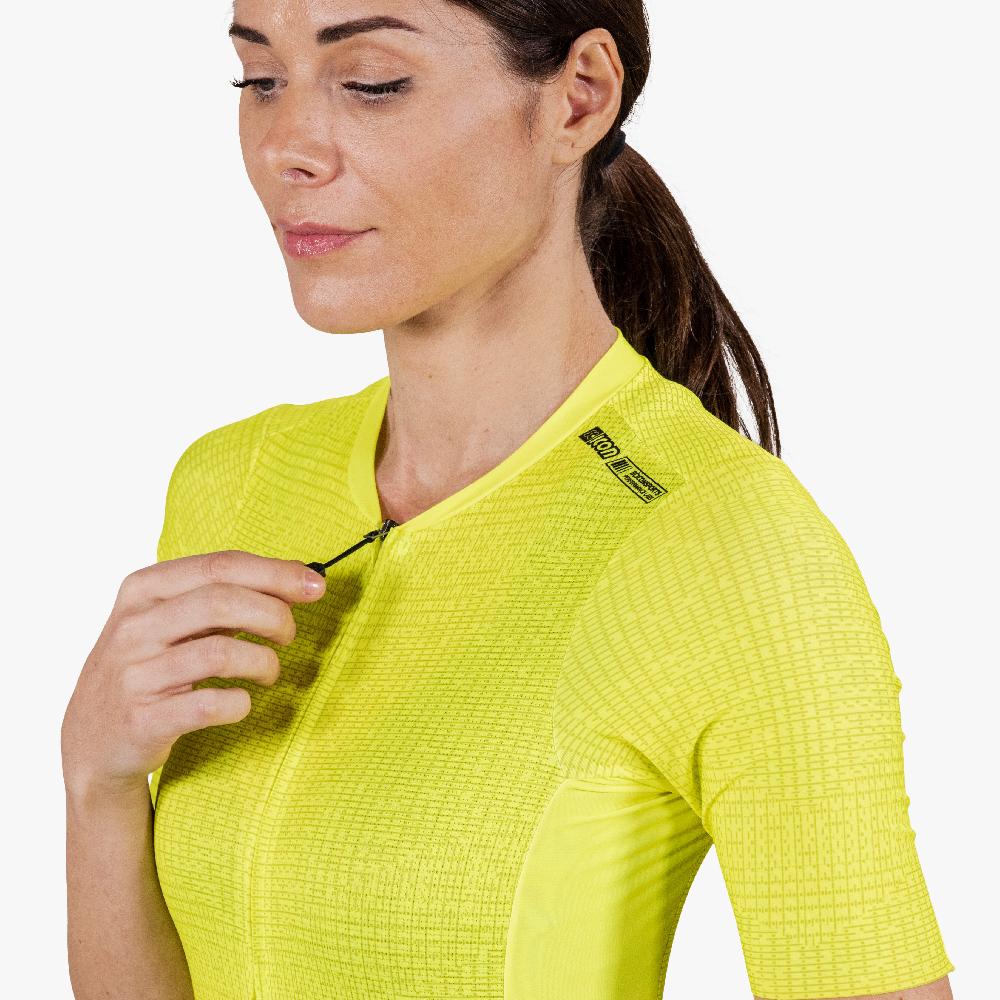 Scicon Maglia Ciclismo Donna 9.5- X-Over Gialla In Saldo