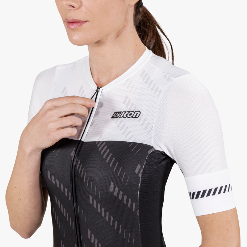 Scicon Maglia Ciclismo Donna X-Over Reflex Nera Nuova