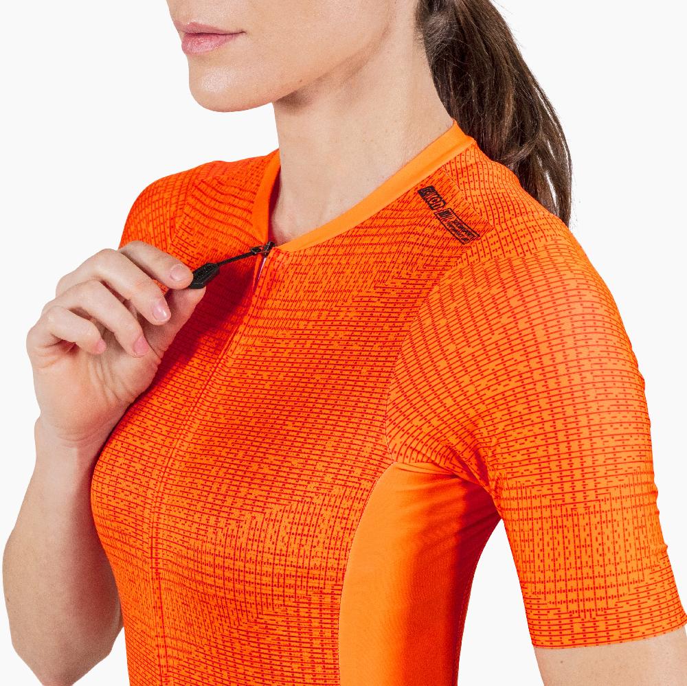 Scicon Maglia Ciclismo Donna 9.5- X-Over Arancione Italia