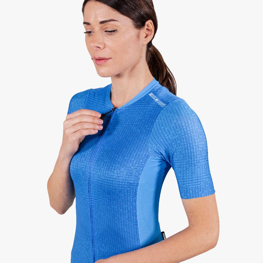 Scicon Maglia Ciclismo Donna 9.5- X-Over Ciano 2025