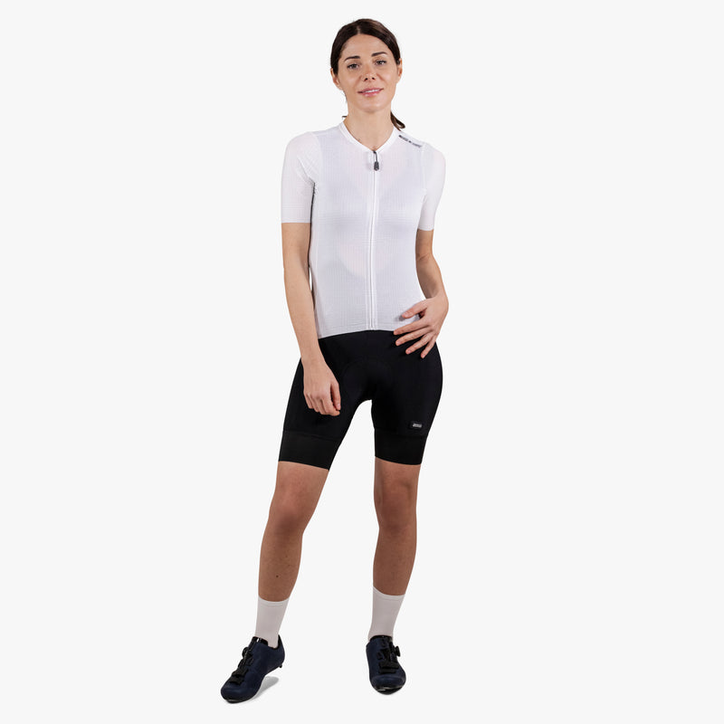 Scicon Maglia Ciclismo Donna 9.5- X-Over Bianca In Linea
