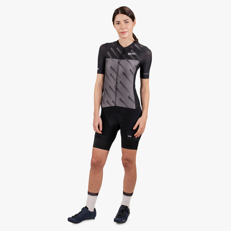 Scicon Maglia Ciclismo Donna X-Over Reflex Nera Qualità