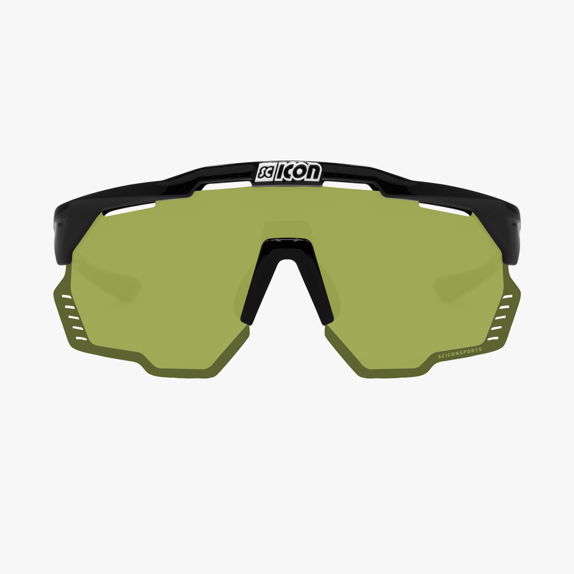 Scicon Occhiali Sportivi Aeroshade Kunken Nero/Verde Promozione