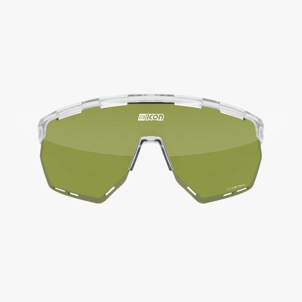 Scicon Occhiali Sportivi Aerowing Cristallo/Verde Qualità Garantita