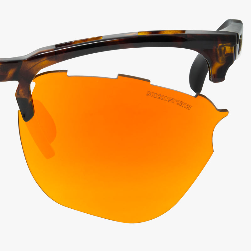 Scicon Occhiali da sole Gravel Tartarugati/Lenti Rosse Specchiate I Più Venduti