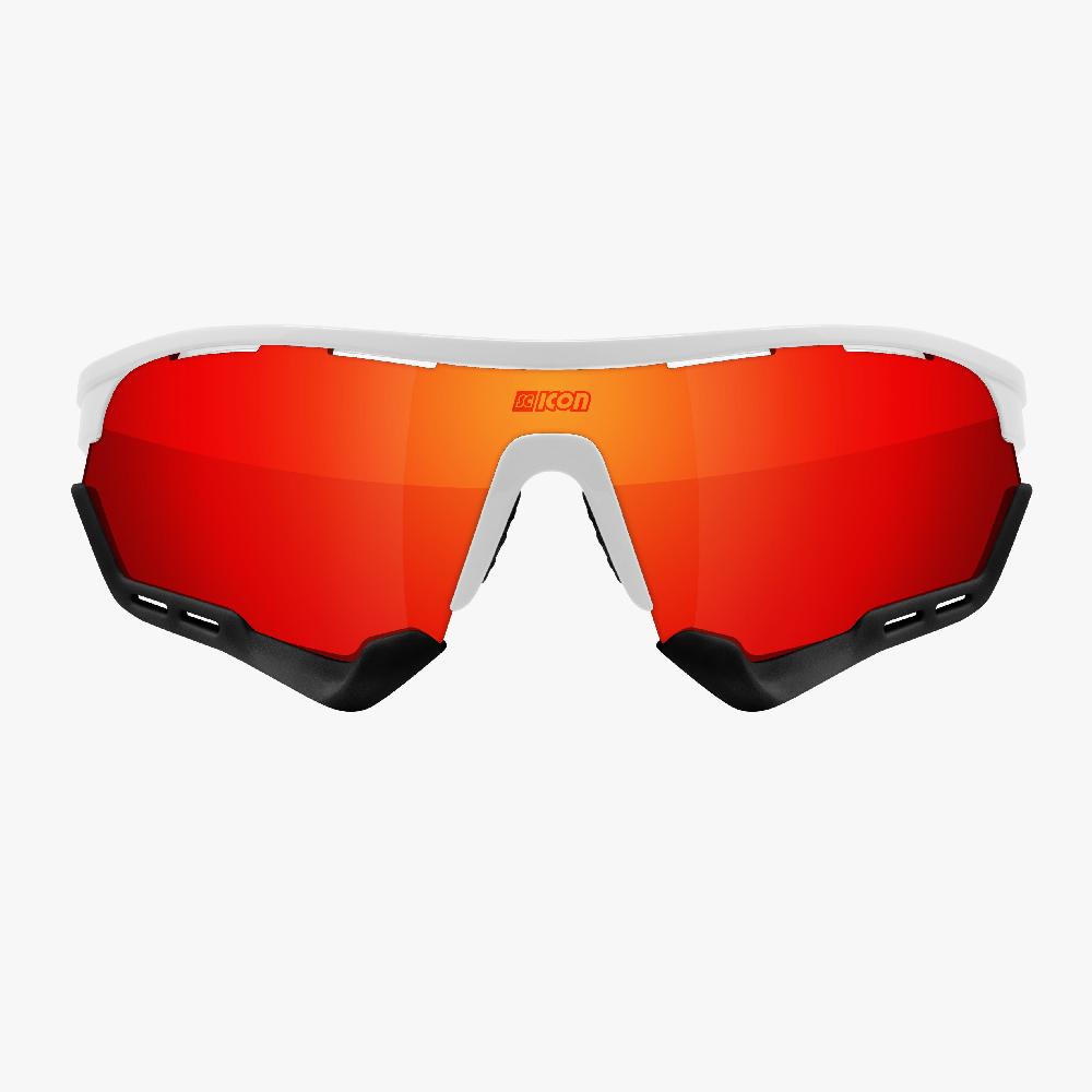 Scicon Aerotech XXL Occhiali Sportivi Bianco/Rosso Moda