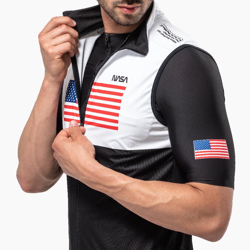 Scicon Gilet Antivento Space Agency10 Nero/Bianco Italia