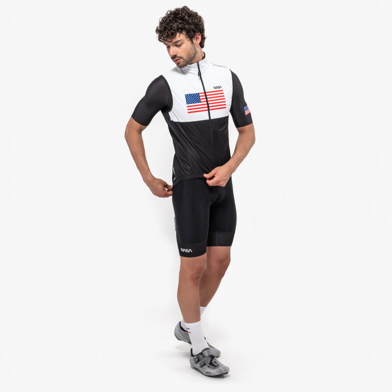 Scicon Gilet Antivento Space Agency10 Nero/Bianco Italia