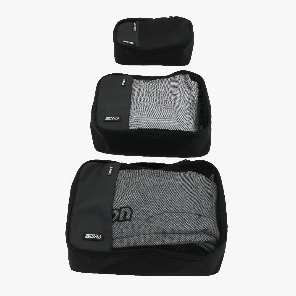 Scicon Set Organizer Valigia 3 pezzi Nero Presa