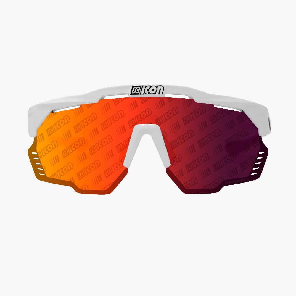 Scicon Occhiali Sportivi Aeroshade Kunken Bianco/Lenti Rosse Vendita