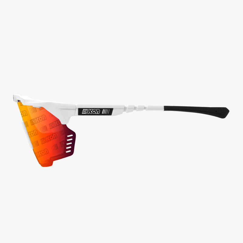 Scicon Occhiali Sportivi Aeroshade Kunken Bianco/Lenti Rosse Vendita