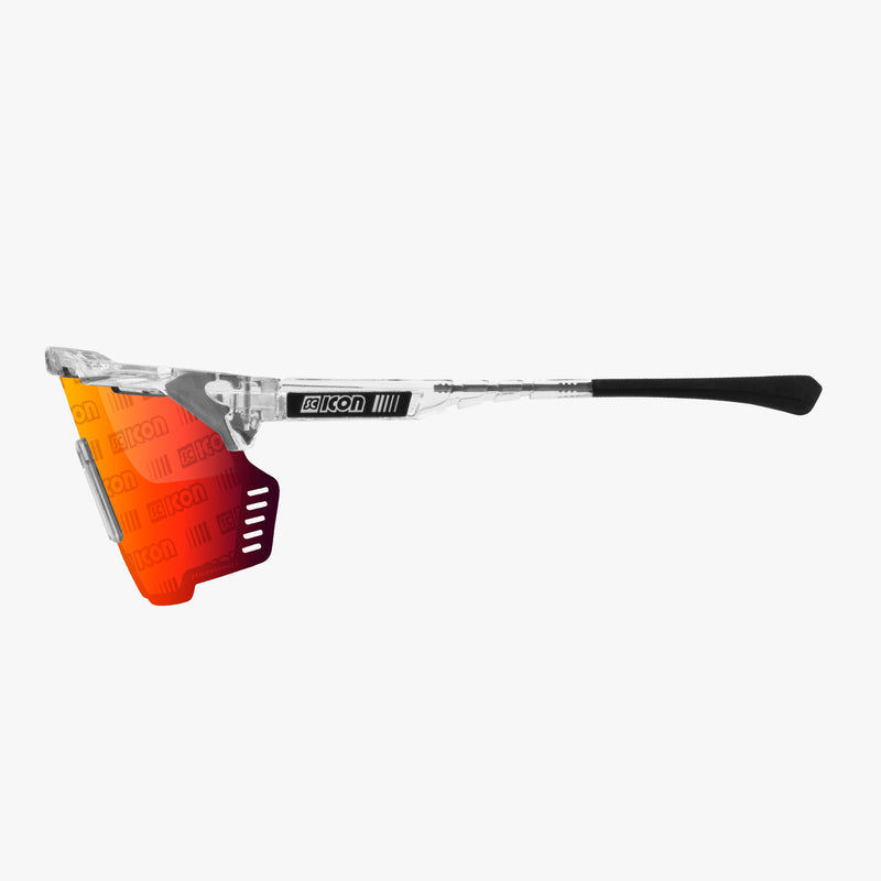 Scicon Occhiali Sportivi Aeroshade Kunken Cristallo/Lenti Rosse Promozione