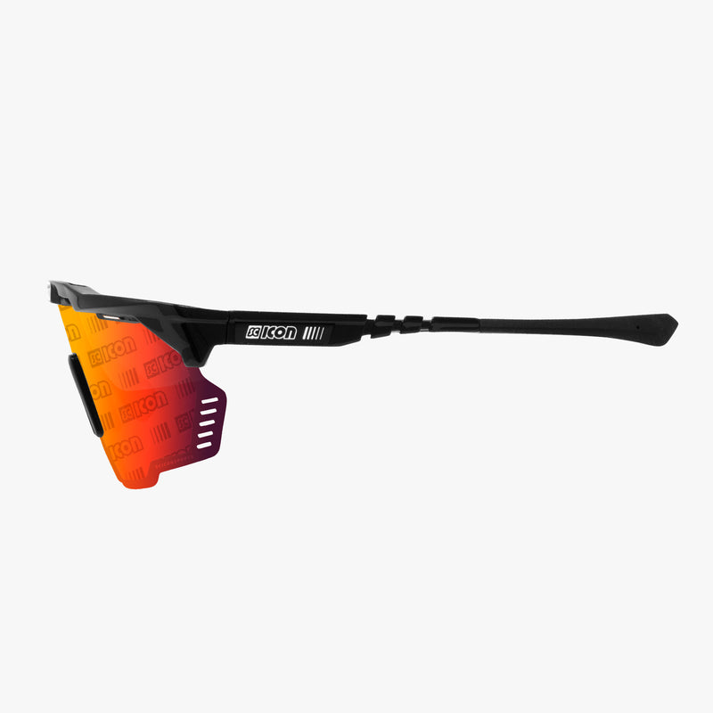 Scicon Occhiali Sportivi Aeroshade Kunken Nero/Rosso Spedizione Gratuita