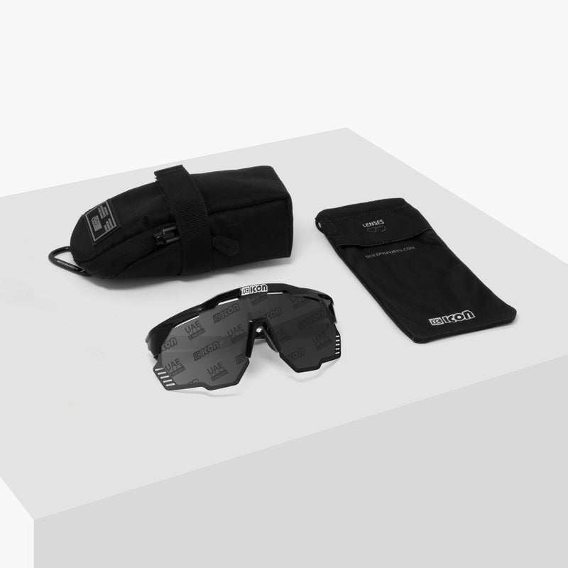 Scicon Occhiali Sportivi Aeroshade Kunken Neri/Lenti Argento Pezzi Unici