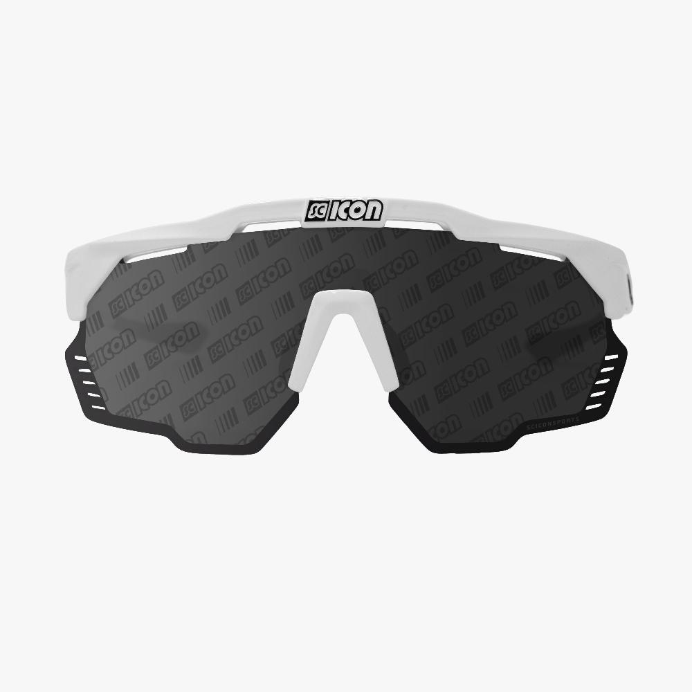 Scicon Occhiali Sportivi Aeroshade Kunken Bianco/Lenti Argento Qualità Garantita