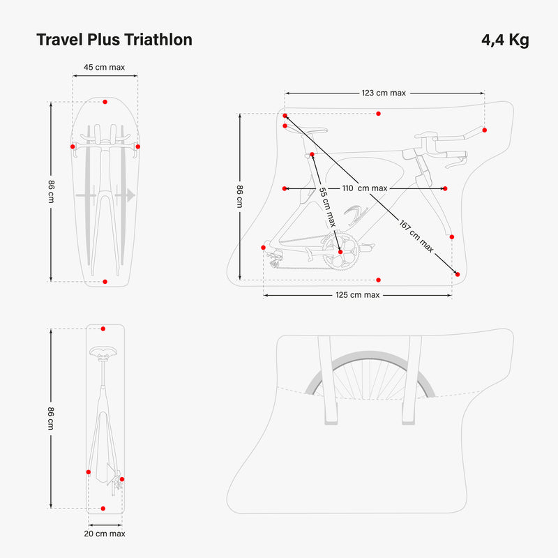 Scicon Sacca Porta Bici Travel Plus Triathlon Nera Novità