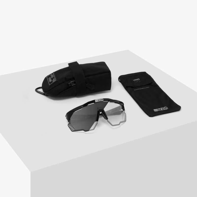 Scicon Aeroshade Kunken Occhiali Ciclismo Nero/Argento Negozio