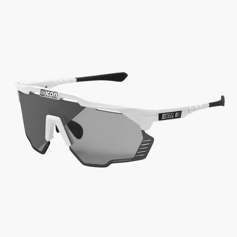 Scicon Aeroshade Kunken Occhiali Ciclismo Bianco/Argento Sconti questo mese