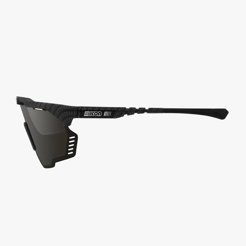 Scicon Aeroshade Kunken Occhiali Ciclismo Carbon/Lenti Argento Qualità