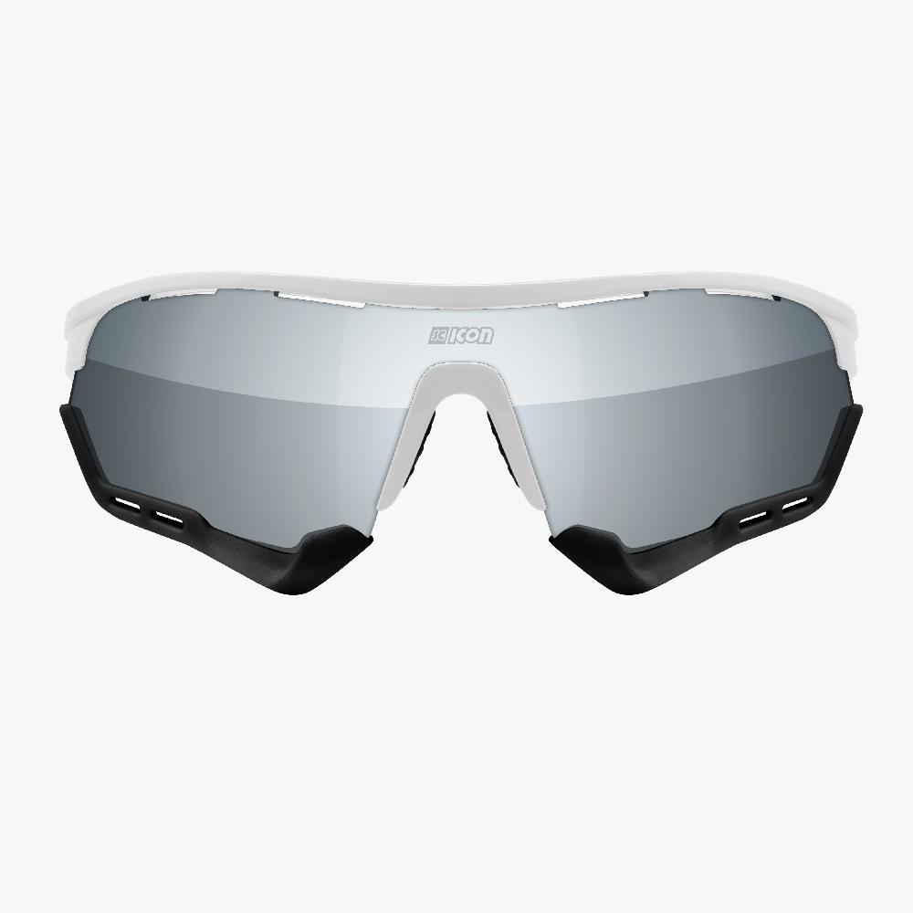 Scicon Aerotech XL Occhiali Sportivi Bianco/Argento Liquidazione