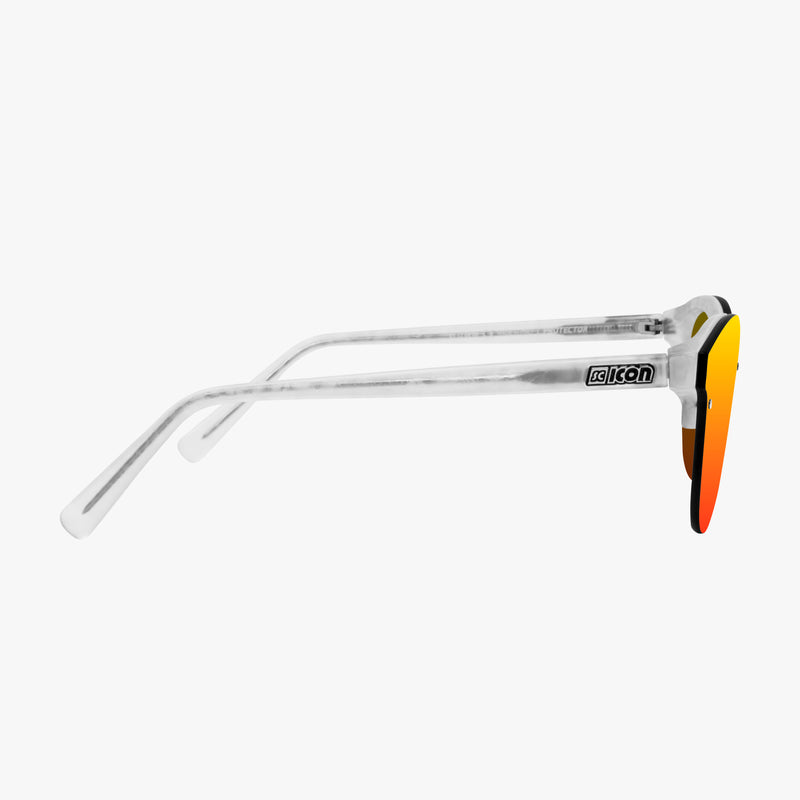 Scicon Occhiali da sole Protector Montatura Bianco Lenti Rosso In Linea