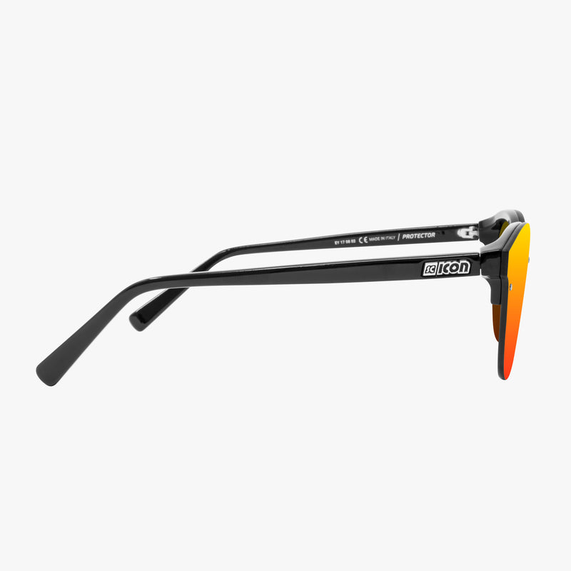 Scicon Occhiali da sole Protector Montatura Nera Lenti Rosse Pezzi Unici