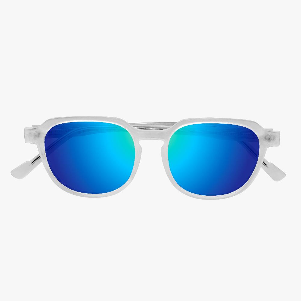 Scicon Occhiali da sole Vertex Bianco Opaco/Lenti Blu Specchiate Presa