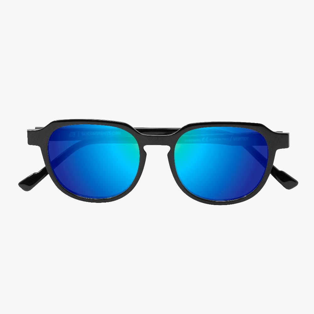 Scicon Occhiali da sole Vertex Neri Lucidi/Lenti Blu Specchiate In Vendita