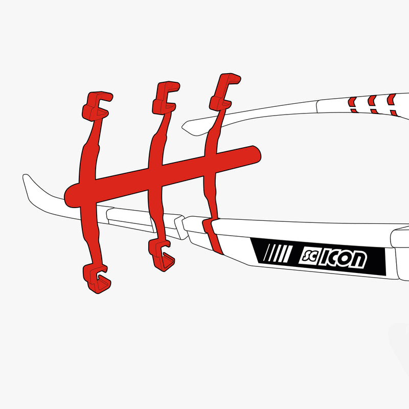 Scicon Tasselli per Aste Occhiali Rosso Offerta speciale