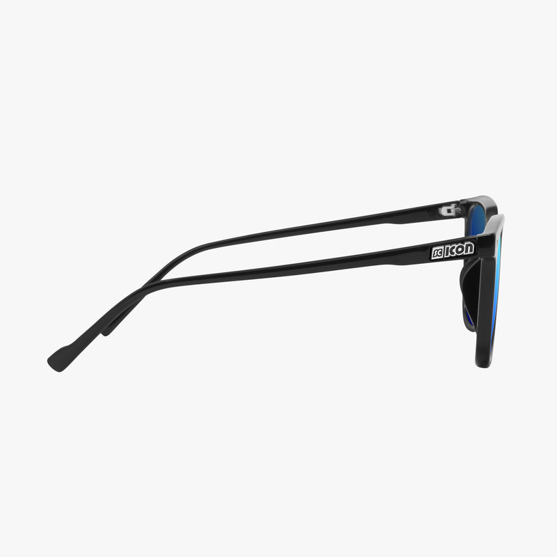 Scicon Occhiali da sole Vertec Neri Lucidi/Lenti Blu Specchiate Offerta Anniversario