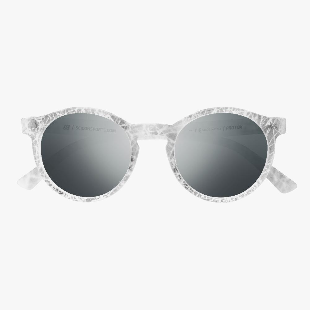 Scicon Occhiali da sole Protox Bianco Opaco/Lenti Argento Specchiate Offerta temporanea