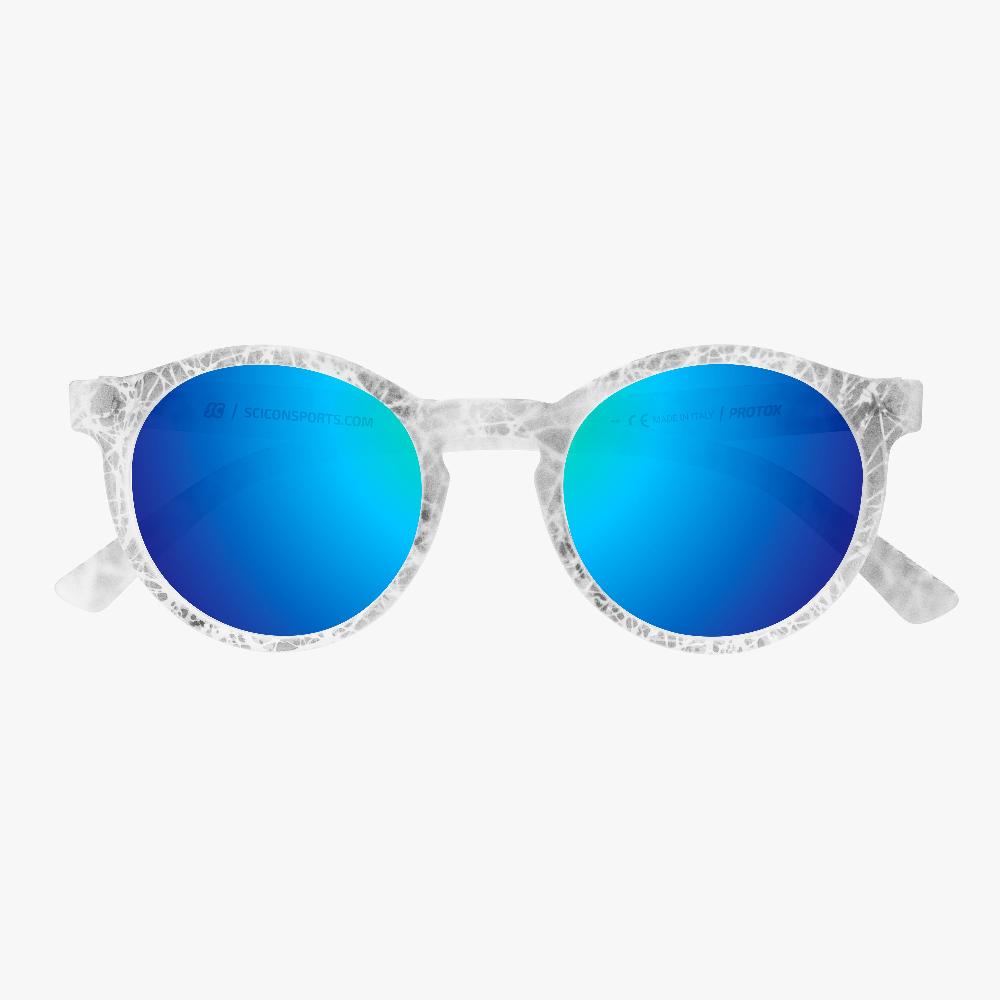 Scicon Occhiali da sole Protox Bianco Opaco/Lenti Blu Specchiate Offerte esclusive