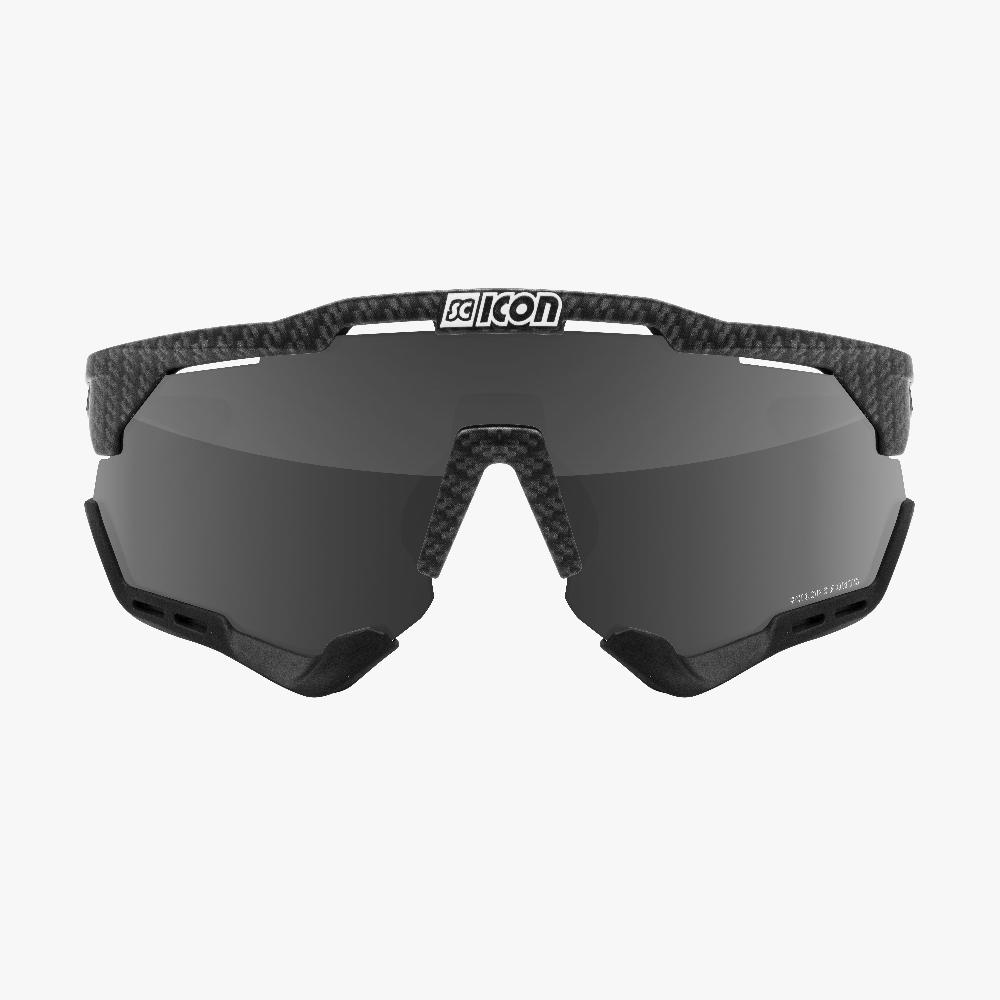 Scicon Aeroshade Occhiali Ciclismo Carbon Opaco/Argento Duty-free