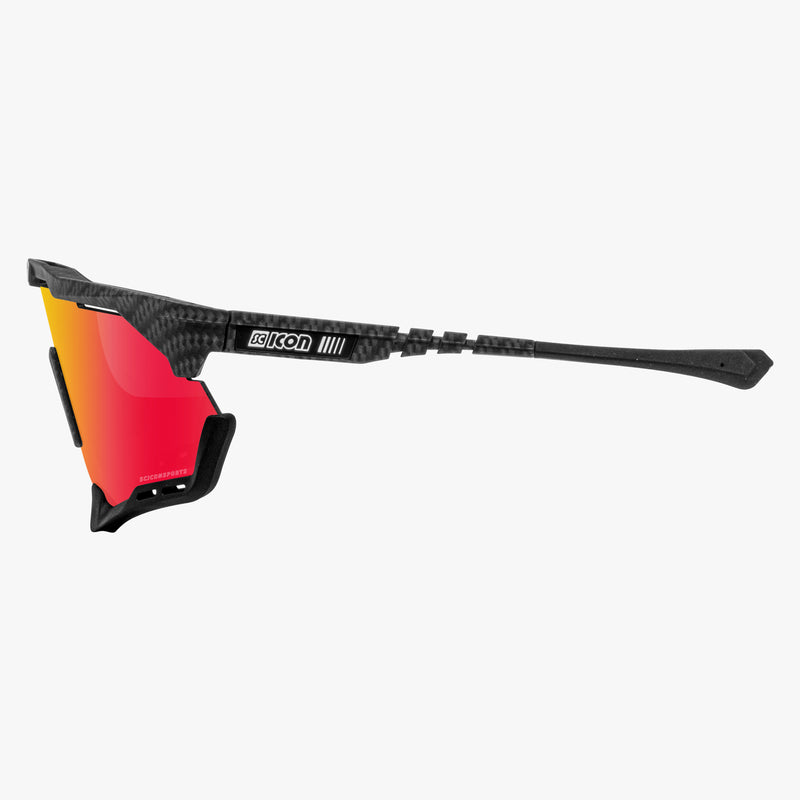 Scicon Aeroshade Occhiali Ciclismo Carbon Opaco/Rosso 2025