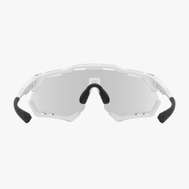 Scicon Aeroshade-XL-Occhiali Ciclismo Bianco/Argento Italia