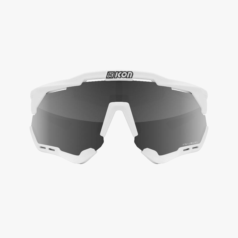 Scicon Aeroshade Occhiali Ciclismo Bianco/Argento Spedizione Gratuita