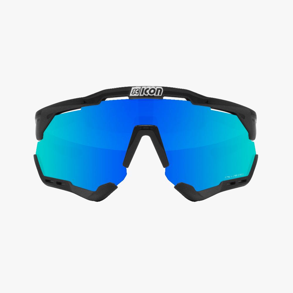 Scicon Aeroshade Occhiali Ciclismo Nero/Blu Consegna Veloce