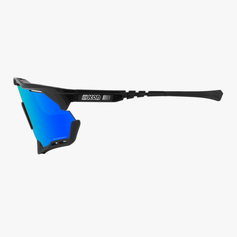 Scicon Aeroshade Occhiali Ciclismo Nero/Blu Consegna Veloce