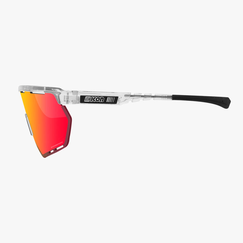 Scicon Aerowing Occhiali Ciclismo Cristallo/Rosso Spedizione gratuita